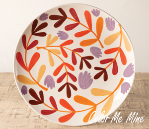 Highland Village Fall Floral Charger