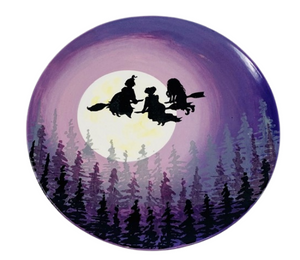 Highland Village Kooky Witches Plate