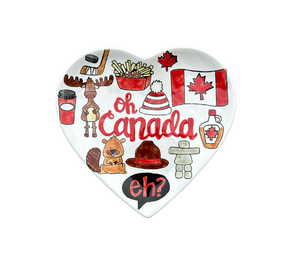 Highland Village Canada Heart Plate