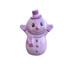 Highland Village Pink-Mas Snowman