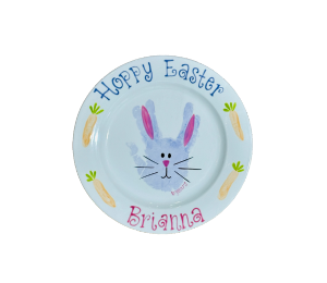 Highland Village Easter Bunny Plate