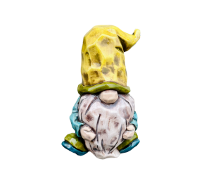 Highland Village Wood Carved Gnome