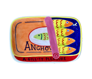 Highland Village Anchovies App Plate