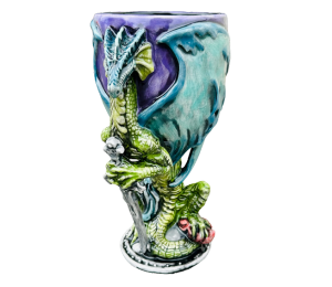 Highland Village Antique Dragon Goblet