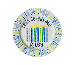 Highland Village Let's Celebrate Plate